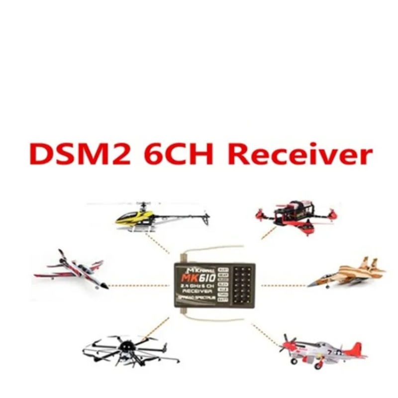 DSM2 MK610 AR6100 2.4G 6CH RC  - Drone Battery Adapter recensie en prijs