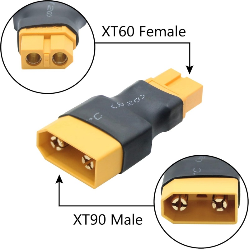 2PCS XT90 naar XT60 Adapter Ma - Drone Battery Adapter recensie en prijs